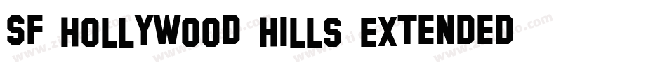 SF Hollywood Hills Extended字体转换